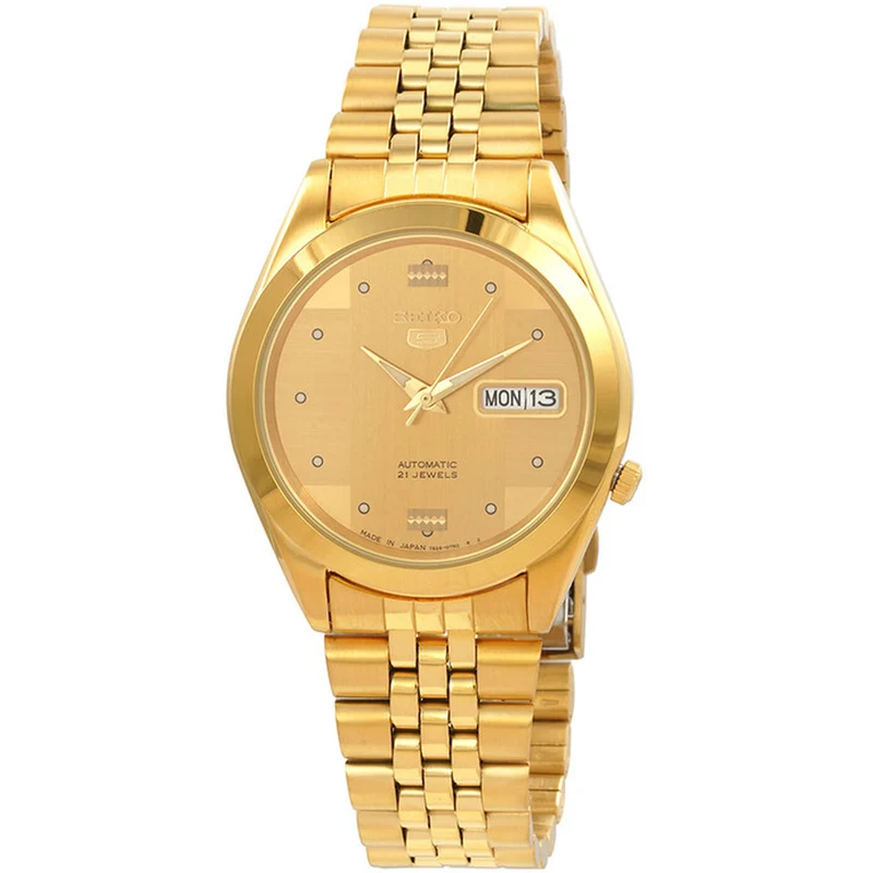 Montre Seiko 5 Homme Automatique SNKC12J1 Doré