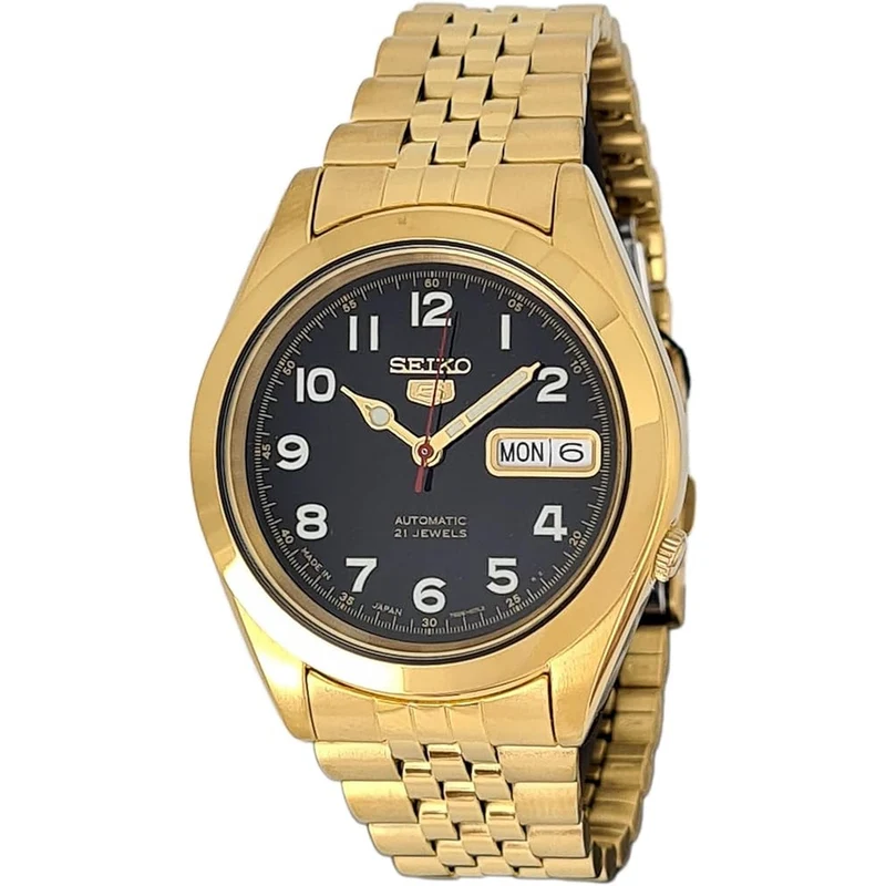 Montre Seiko 5 Homme Automatique SNKC20J1 Doré Noir