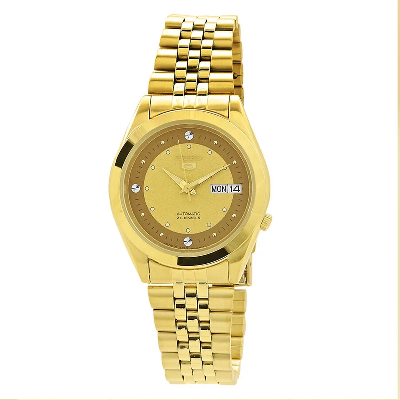 Montre Seiko 5 Homme Automatique SNKC36J1 Doré