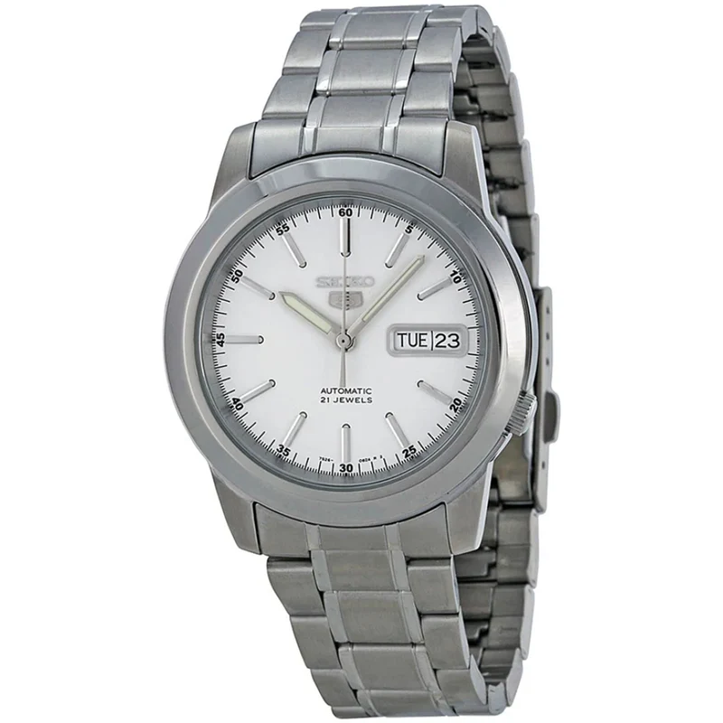Montre Seiko 5 Homme Automatique SNKE49K1 Blanc