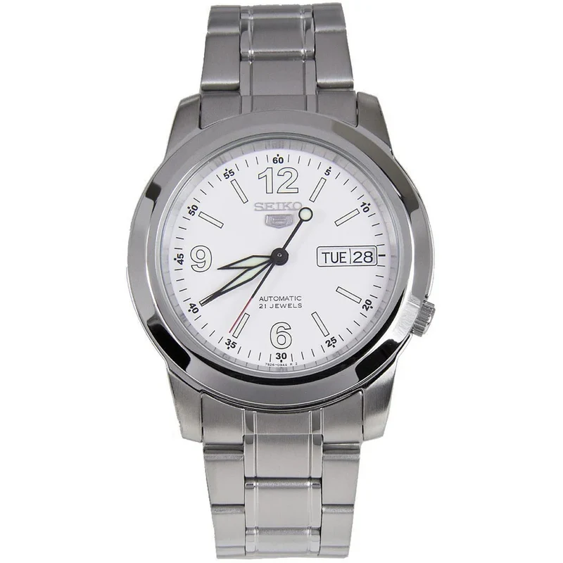 Montre Seiko 5 Homme Automatique SNKE57K1 Blanc
