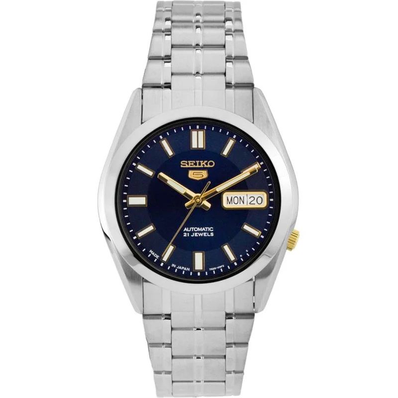 Montre Seiko 5 Homme Automatique SNKF15J1 Bleu