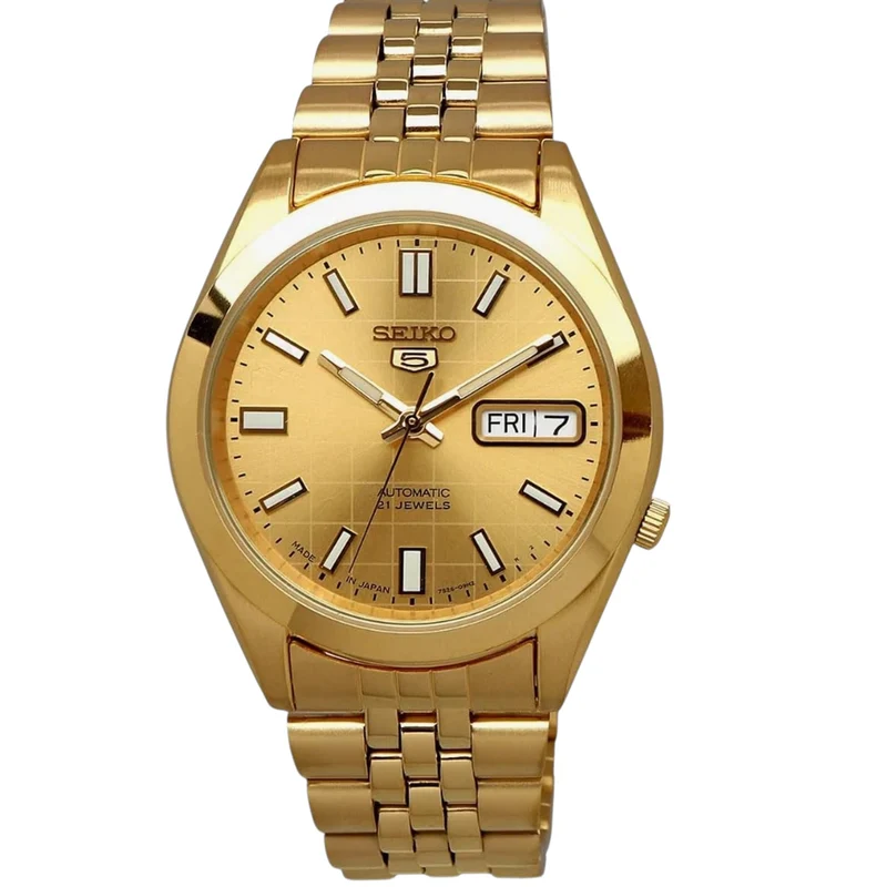 Montre Seiko 5 Homme Automatique SNKF90J1 Doré