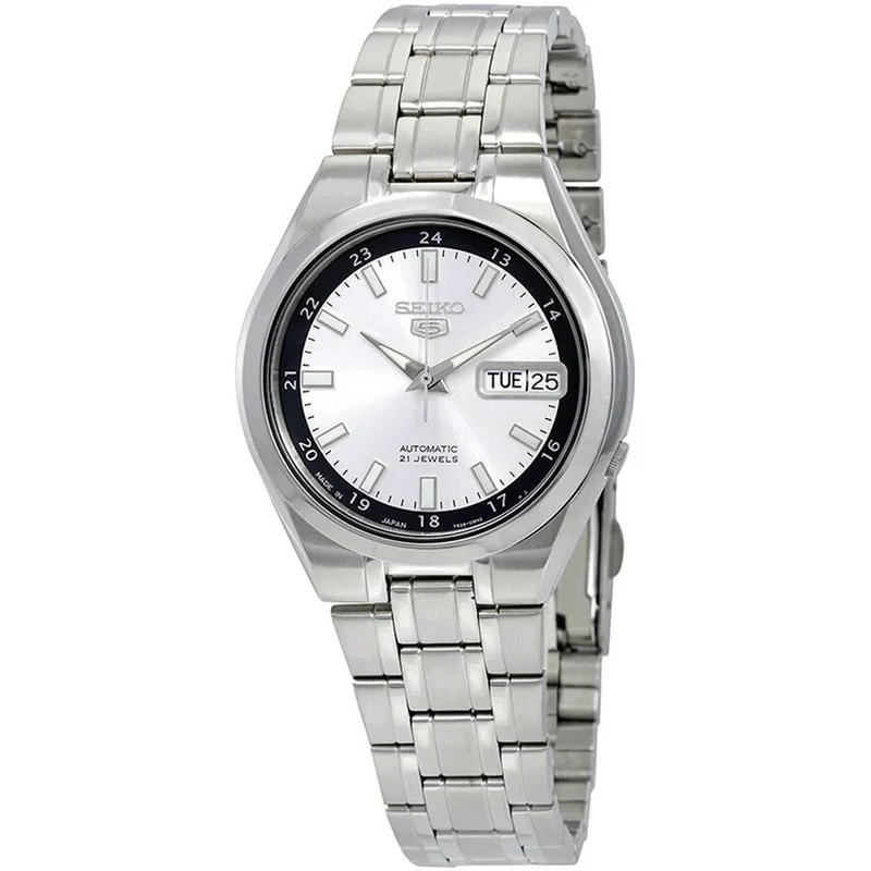 Montre Seiko 5 Homme Automatique SNKG19J1 Argenté Noir