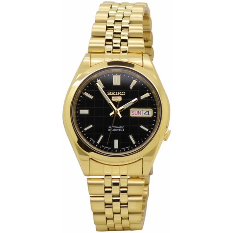 Montre Seiko 5 Homme Automatique SNKG50J1 Doré Noir