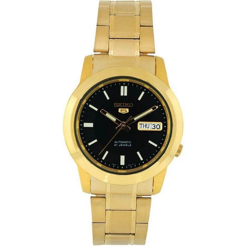 Montre Seiko 5 Homme Automatique SNKK22K1 Doré Noir