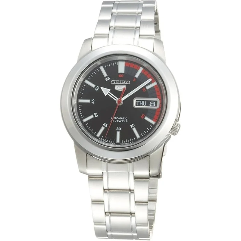 Montre Seiko 5 Homme Automatique SNKK31J1 Noir Rouge