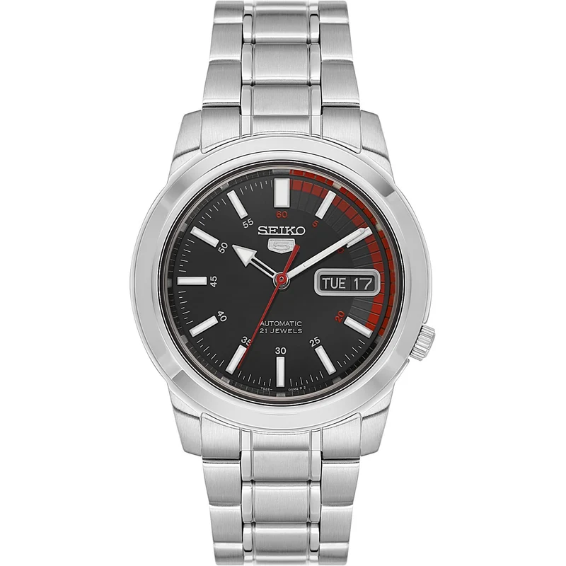 Montre Seiko 5 Homme Automatique SNKK31K1 Noir Rouge