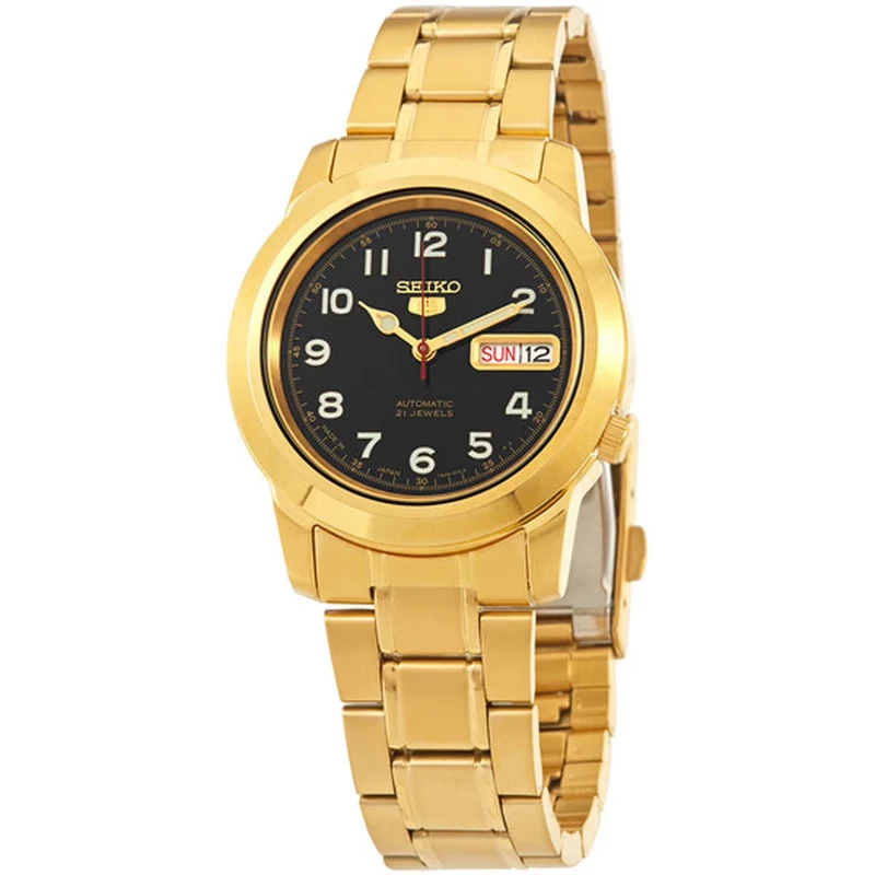 Montre Seiko 5 Homme Automatique SNKK40J1 Doré Noir