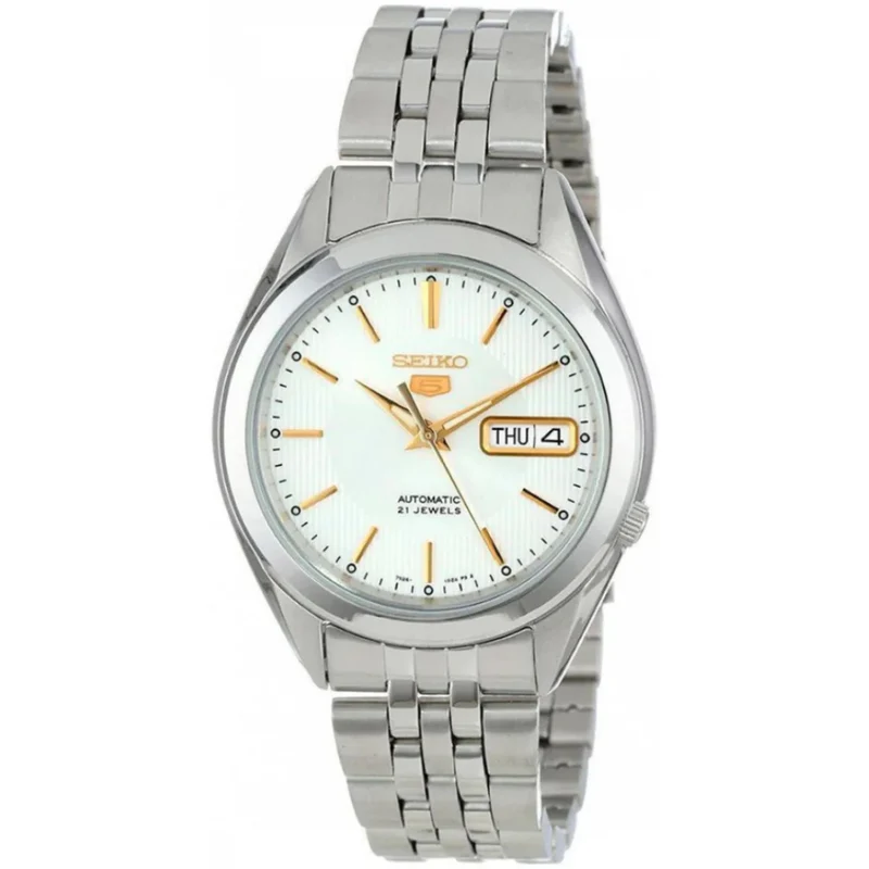 Montre Seiko 5 Homme Automatique SNKL17K1 Blanc