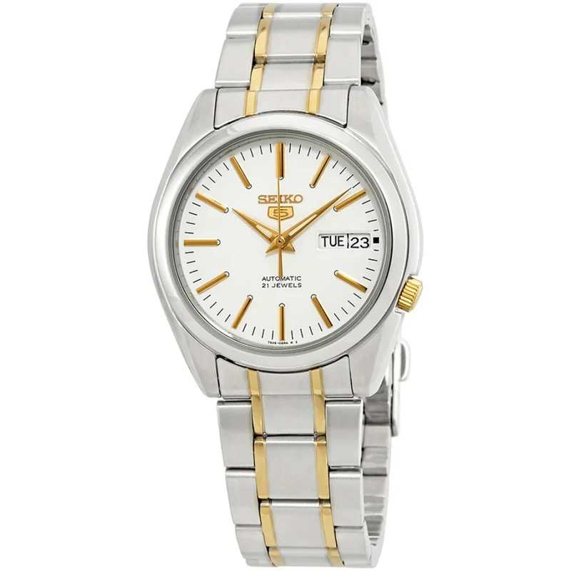 Montre Seiko 5 Homme Automatique SNKL47K1 Blanc