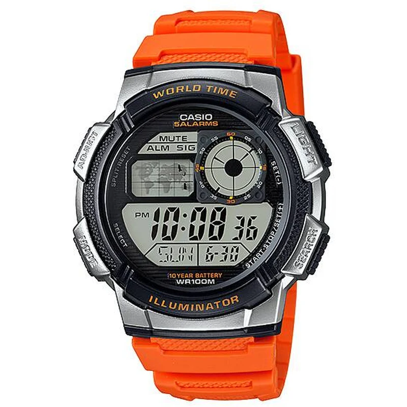Montre Casio Homme AE-1000W-4B Quartz Digitale Argent Noir