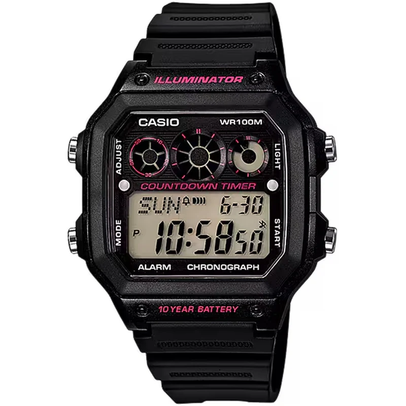 Montre Casio Homme AE-1300WH-1A2 Quartz Digitale Noir