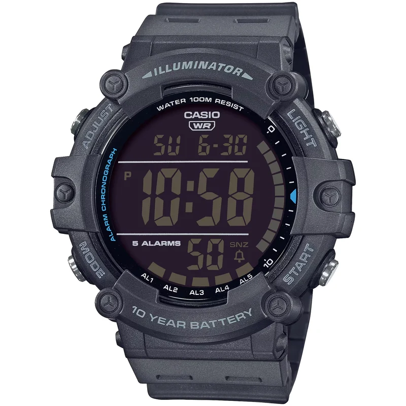 Montre Casio Homme AE-1500WH-8B Quartz Digitale Gris Noir