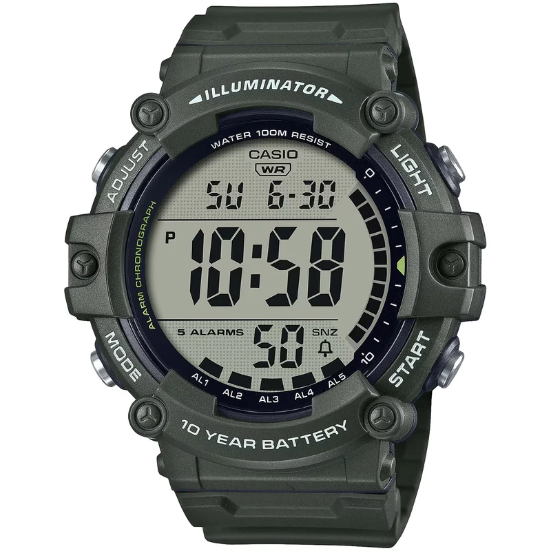 Montre Casio Homme AE-1500WHX-3A Quartz Digitale Vert Noir
