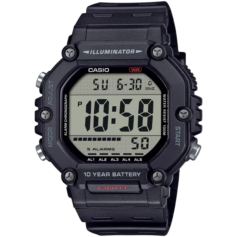 Montre Casio Homme AE-1600H-1A Quartz Digitale Noir