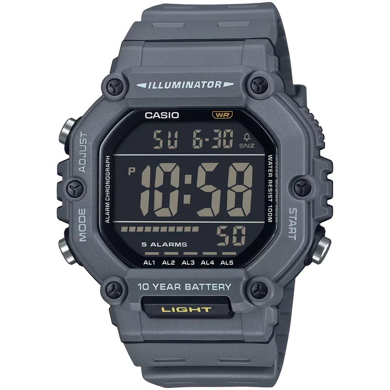 Montre Casio Homme AE-1600H-8B Quartz Digitale Gris Noir