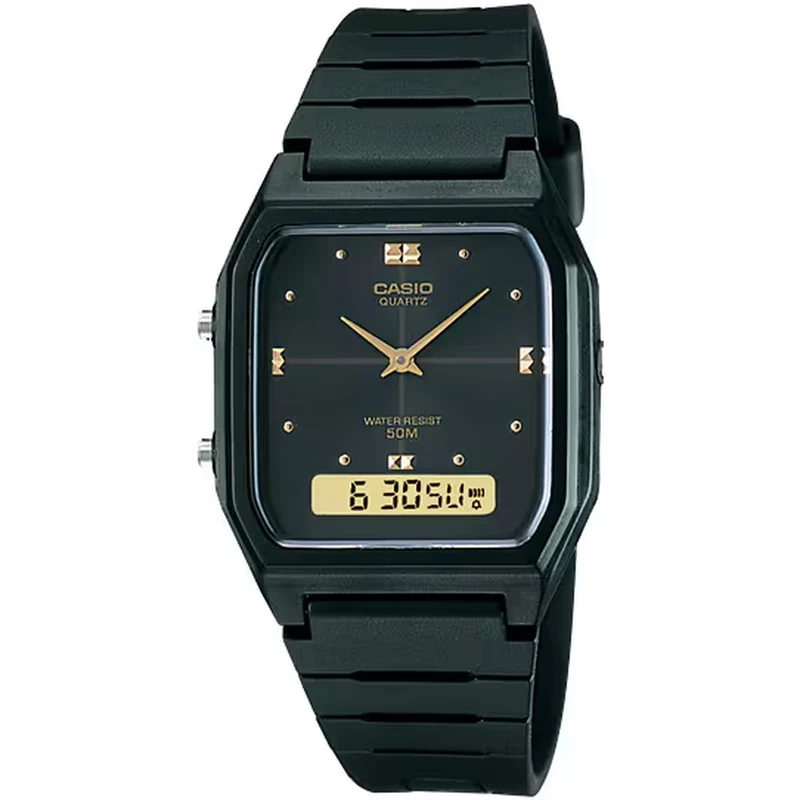 Montre Casio Homme AW-48HE-1A Quartz Analogique / Digitale Noir