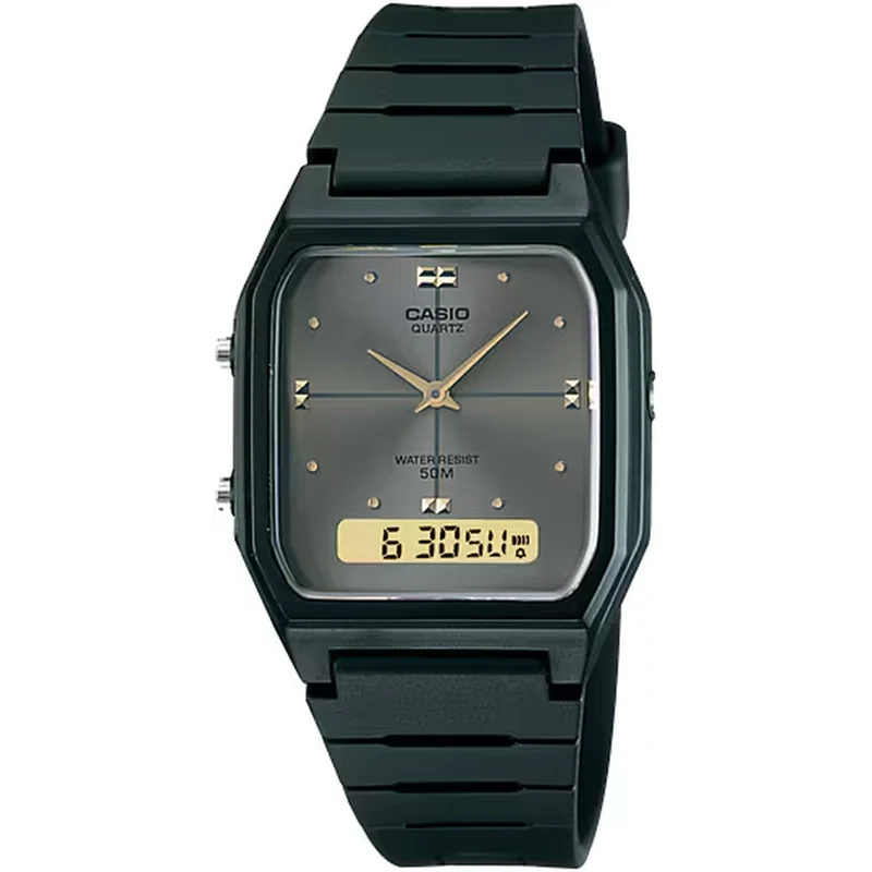 Montre Casio Homme AW-48HE-8A Quartz Analogique / Digitale Noir Gris