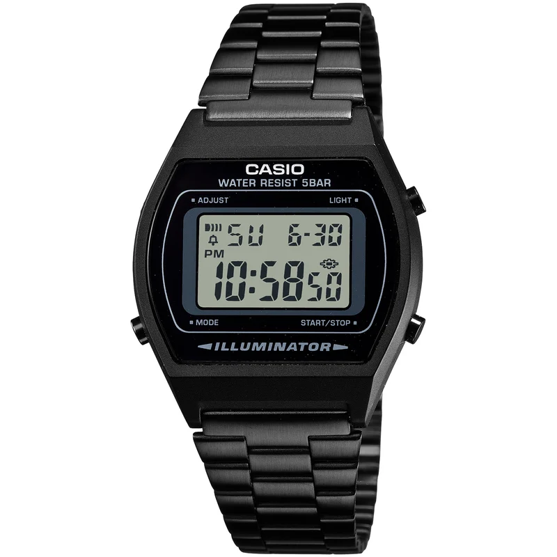 Montre Casio Mixte Vintage B640WB-1A Quartz Digitale Noir