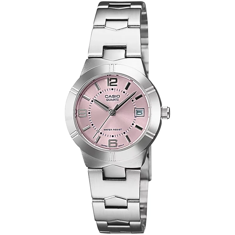 Montre Casio Femme LTP-1241D-4A Quartz Analogique Argent Rose