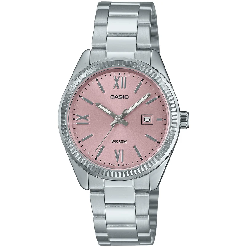 Montre Casio Femme LTP-1302DD-4A1 Quartz Analogique Argent Rose