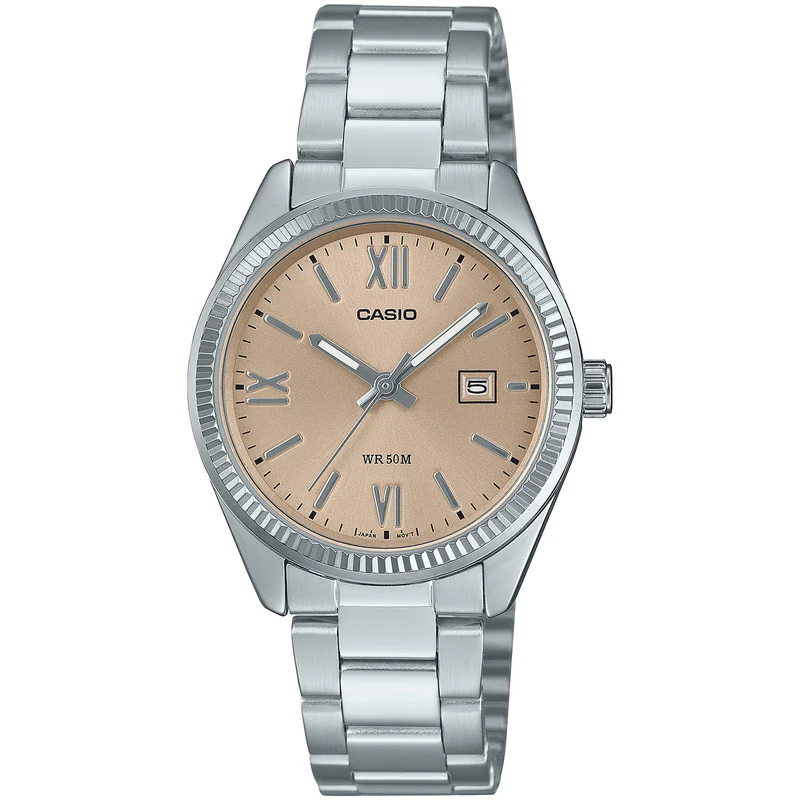 Montre Casio Femme LTP-1302DD-4A2 Quartz Analogique Argent Bronze