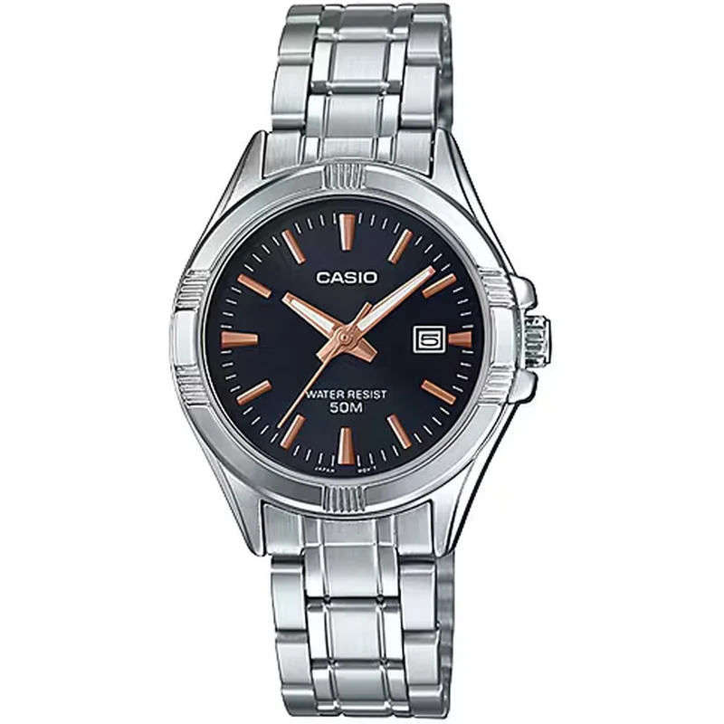 Montre Casio Femme LTP-1308D-1A2 Quartz Analogique Argent Noir