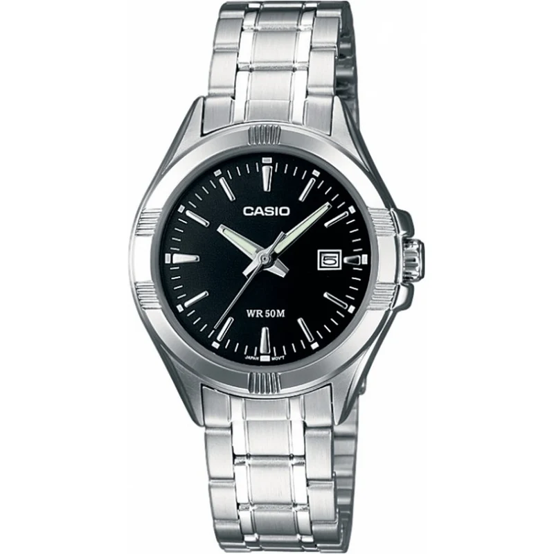 Montre Casio Femme LTP-1308D-1A Quartz Analogique Argent Noir