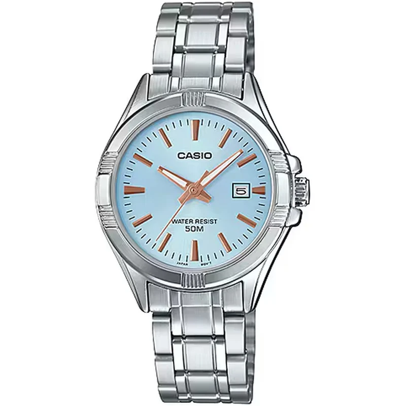 Montre Casio Femme LTP-1308D-2A Quartz Analogique Argent Bleu