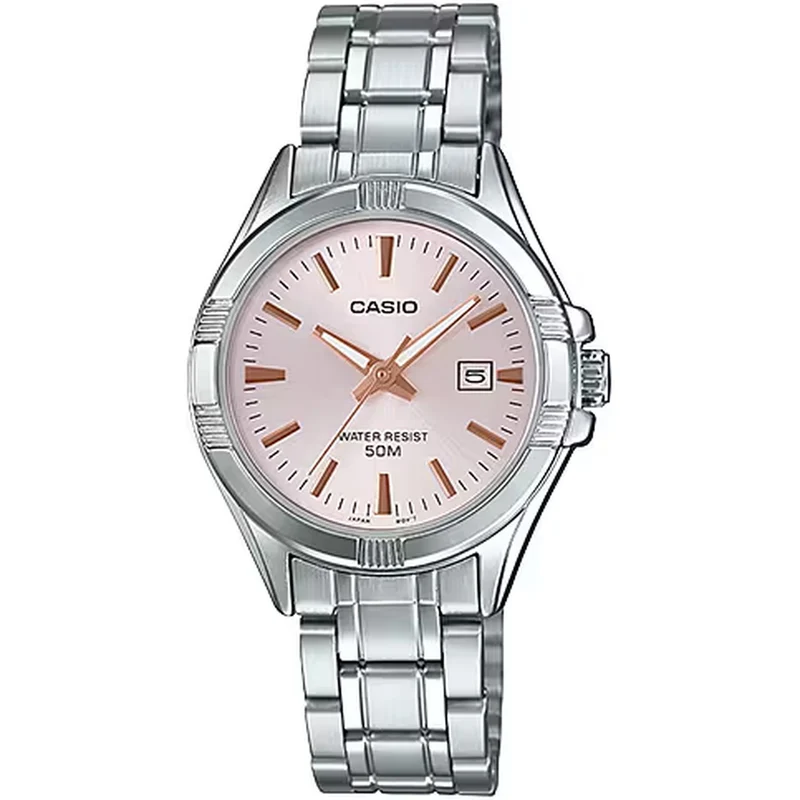 Montre Casio Femme LTP-1308D-4A Quartz Analogique Argent Rose