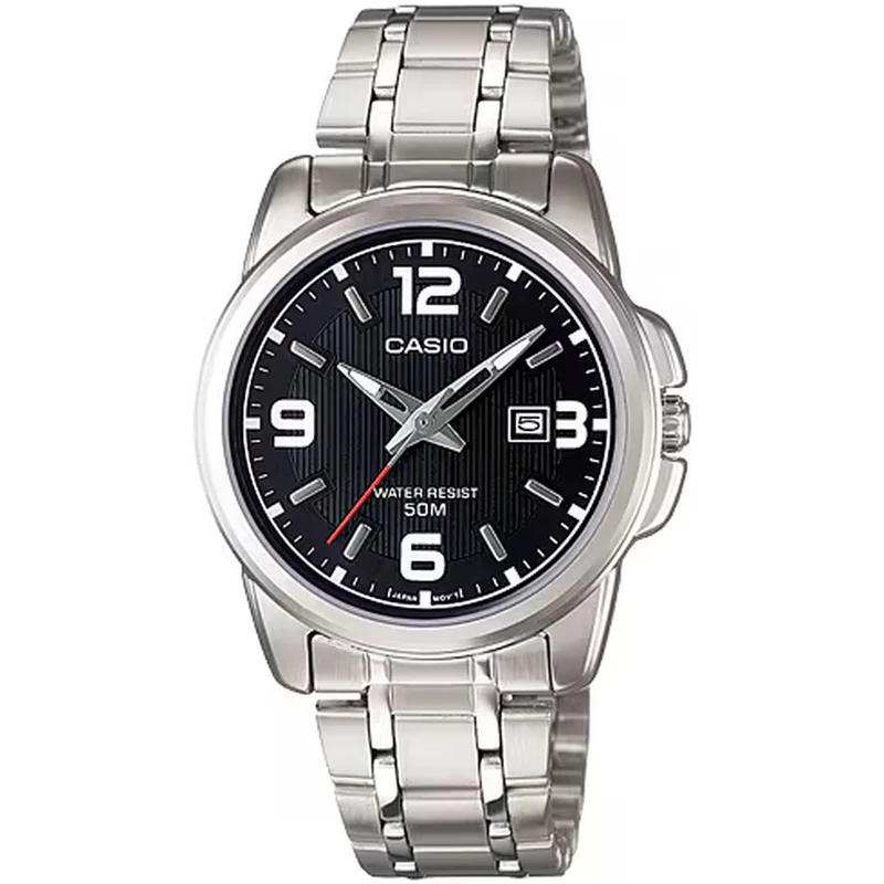 Montre Casio Femme LTP-1314D-1A Quartz Analogique Argent Noir