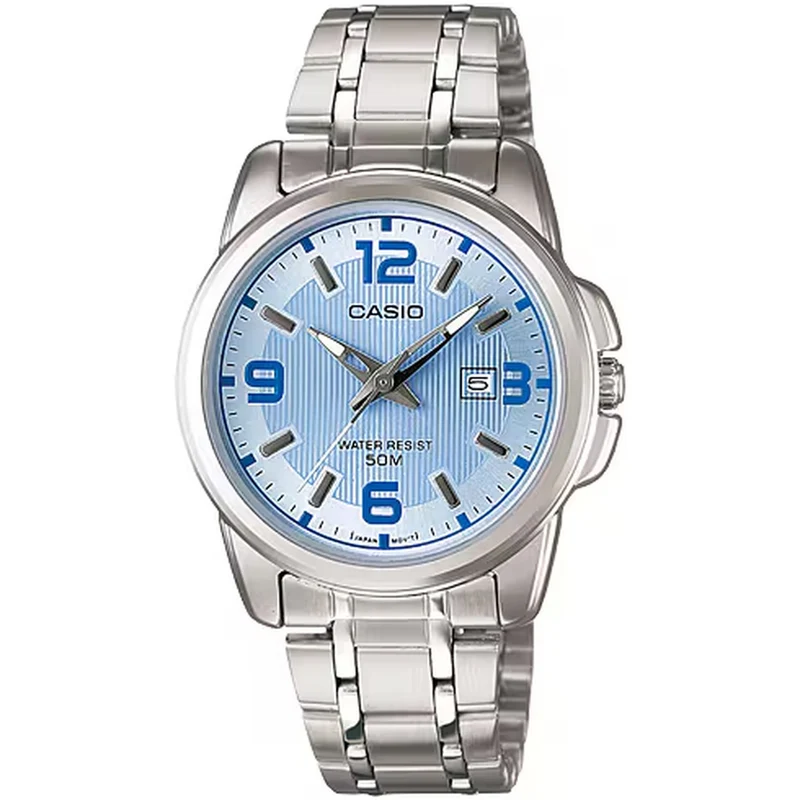 Montre Casio Femme LTP-1314D-2A Quartz Analogique Argent Bleu