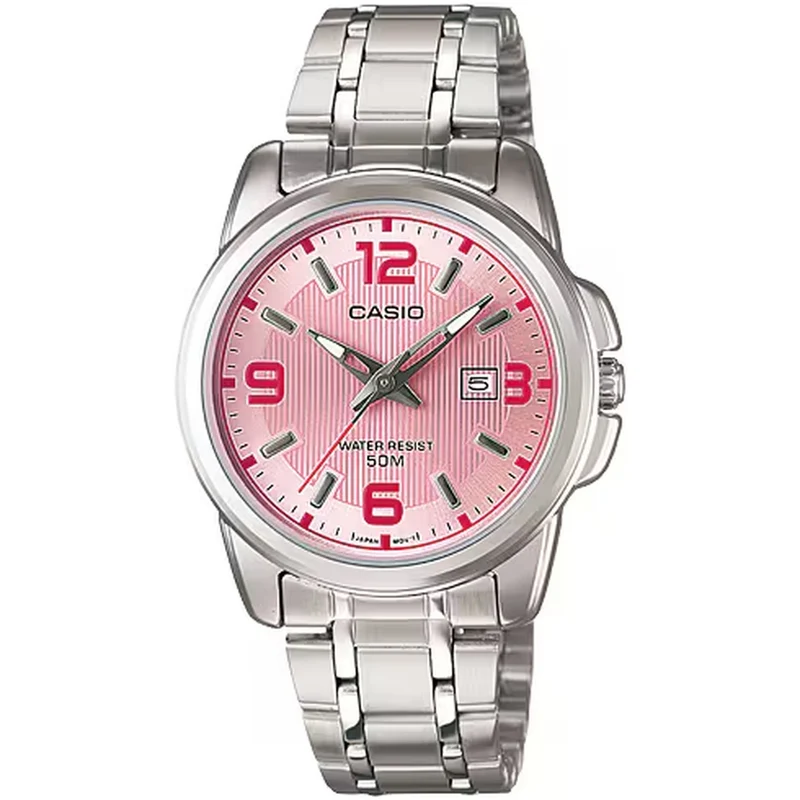 Montre Casio Femme LTP-1314D-5A Quartz Analogique Argent Rose