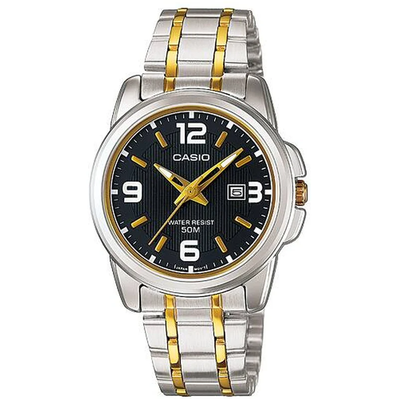 Montre Casio Femme LTP-1314SG-1A Quartz Analogique Argent Noir