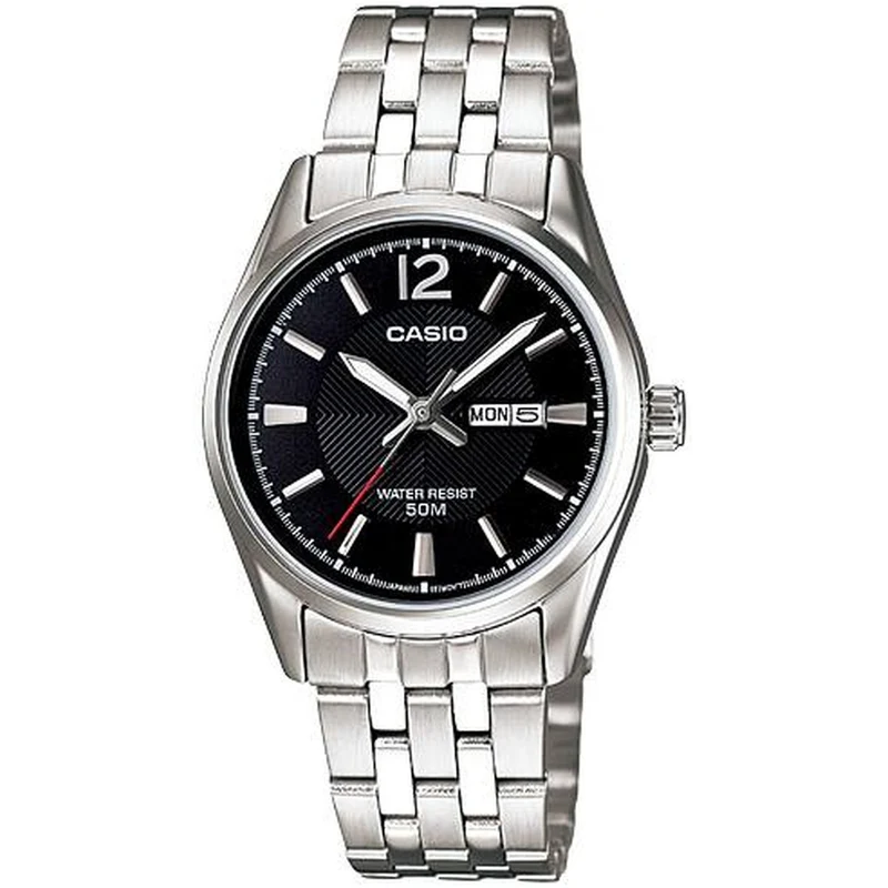 Montre Casio Femme LTP-1335D-1A Quartz Analogique Argent Noir