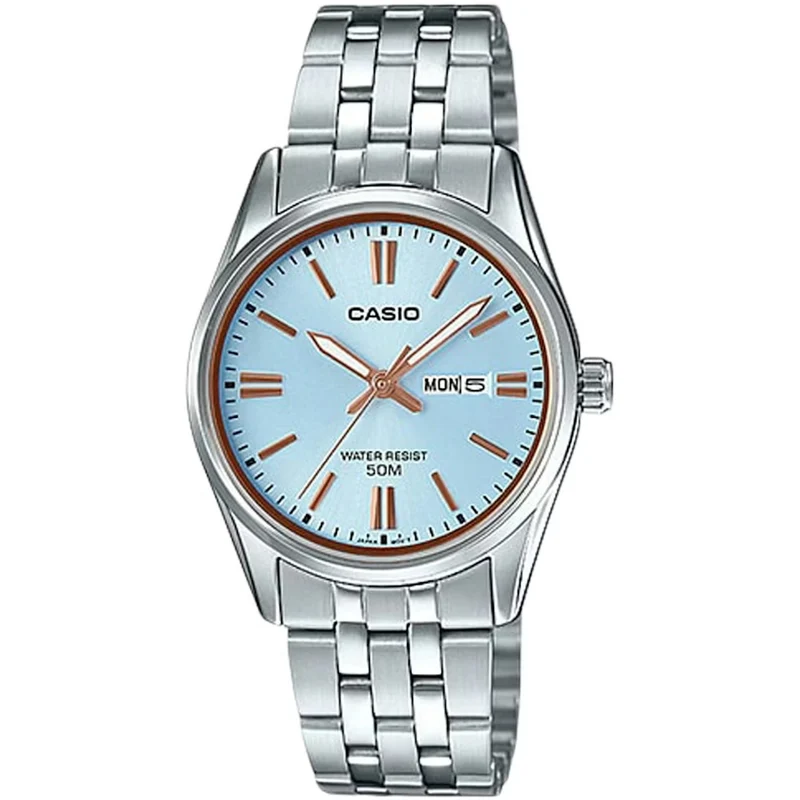 Montre Casio Femme LTP-1335D-2A Quartz Analogique Argent Bleu