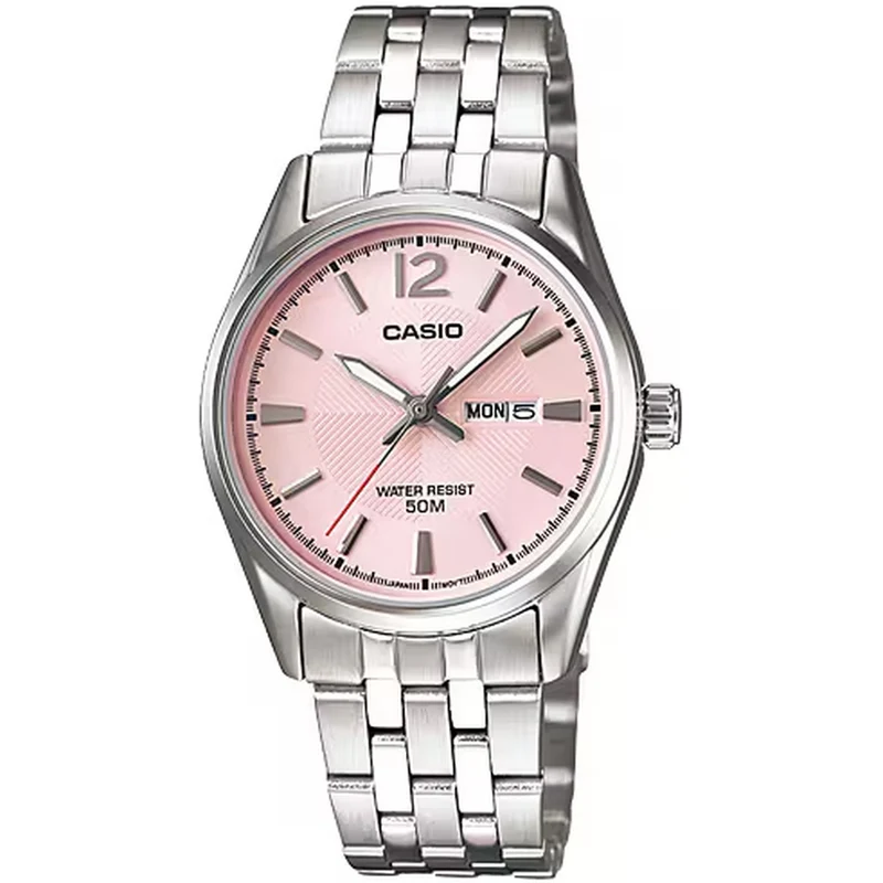 Montre Casio Femme LTP-1335D-5A Quartz Analogique Argent Rose