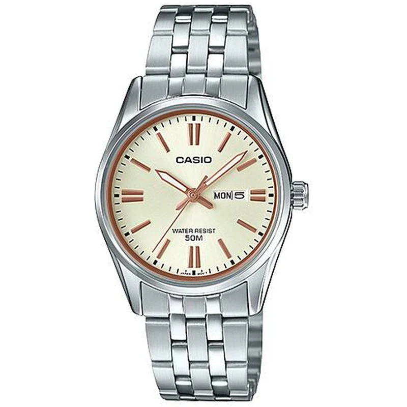 Montre Casio Femme LTP-1335D-9A Quartz Analogique Argent Doré