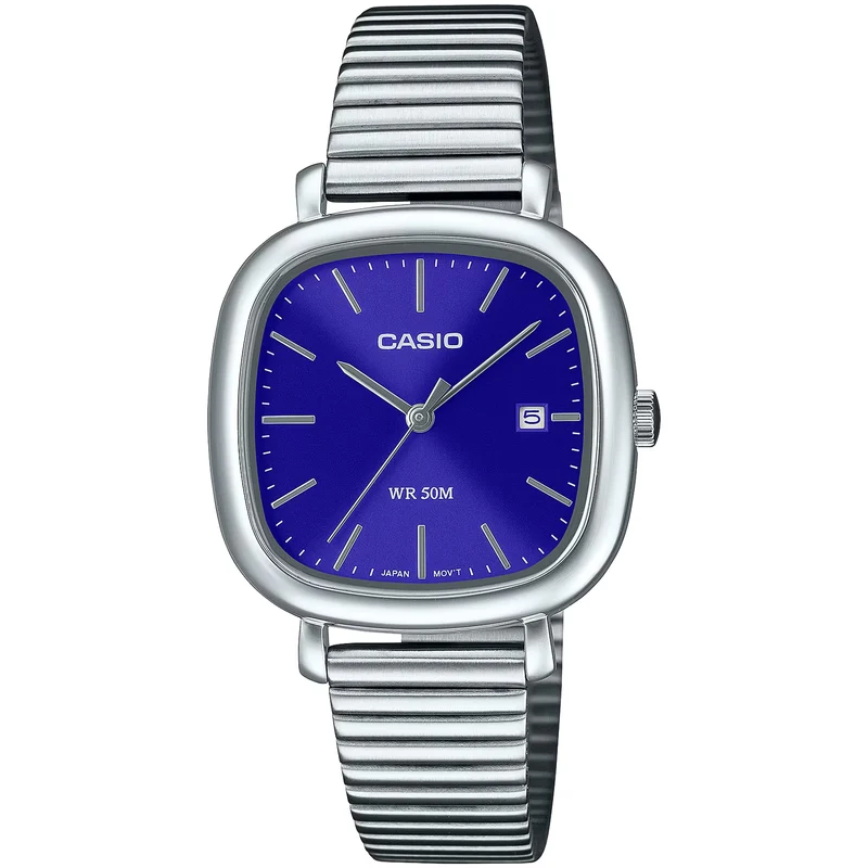 Montre Casio Femme LTP-B166D-2A Quartz Analogique Argent Bleu