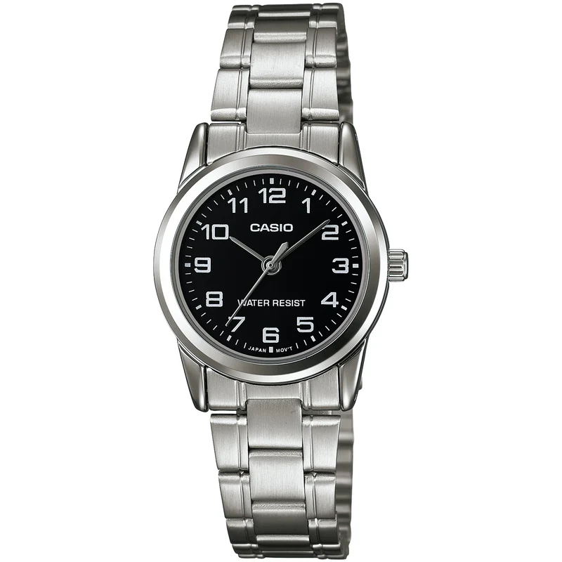 Montre Casio Femme LTP-V001D-1B Quartz Analogique Argent Noir