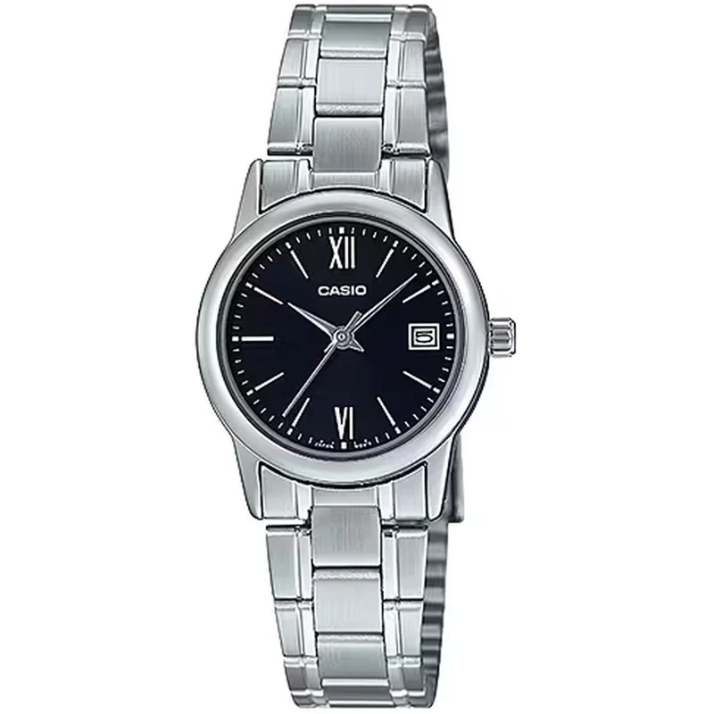 Montre Casio Femme LTP-V002D-1B3 Quartz Analogique Argent Noir