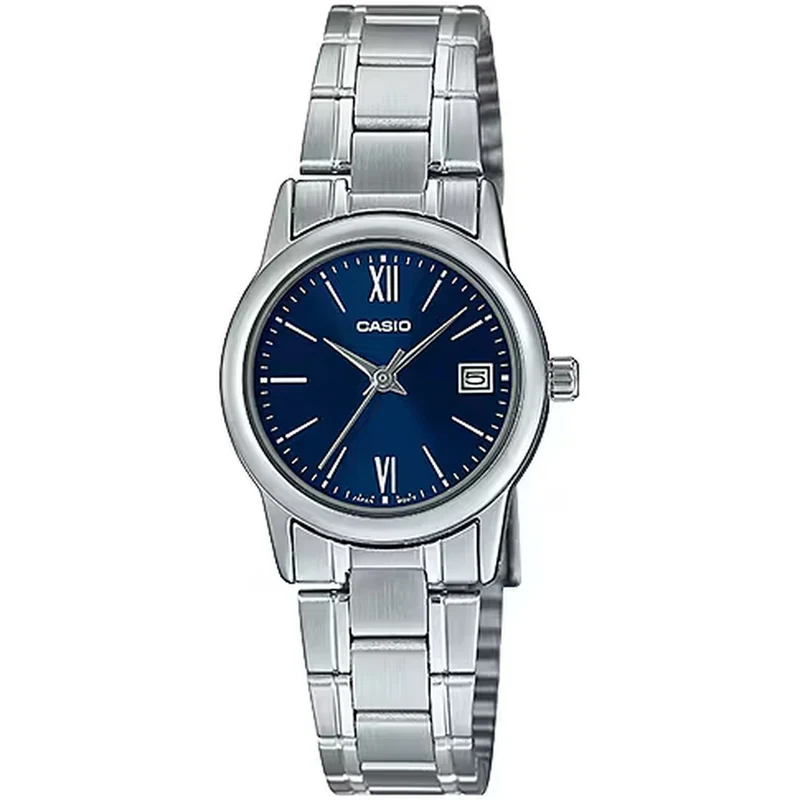 Montre Casio Femme LTP-V002D-2B3 Quartz Analogique Argent Bleu