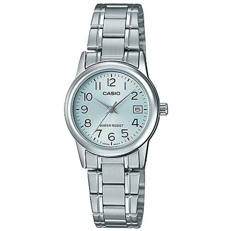 Montre Casio Femme LTP-V002D-2B Quartz Analogique Argent Bleu