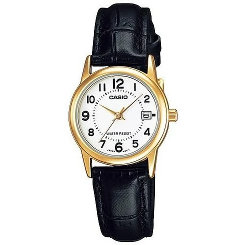 Montre Casio Femme LTP-V002GL-7B Quartz Analogique Doré Blanc