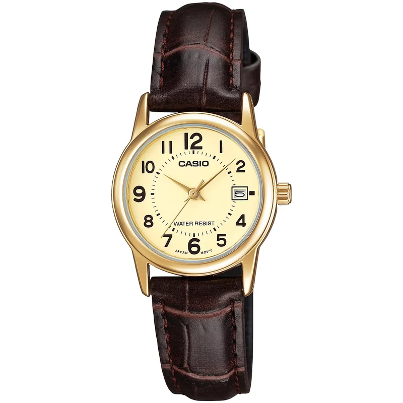 Montre Casio Femme LTP-V002GL-9B Quartz Analogique Doré