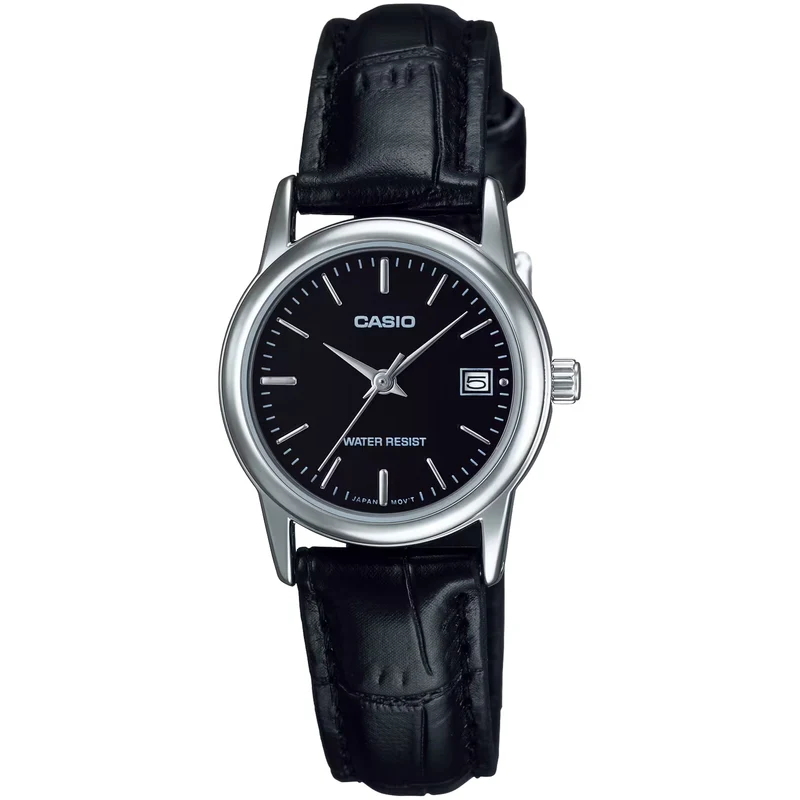 Montre Casio Femme LTP-V002L-1A Quartz Analogique Argent Noir
