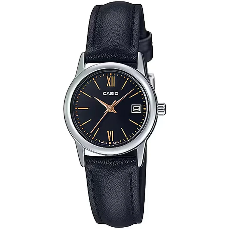 Montre Casio Femme LTP-V002L-1B3 Quartz Analogique Argent Noir