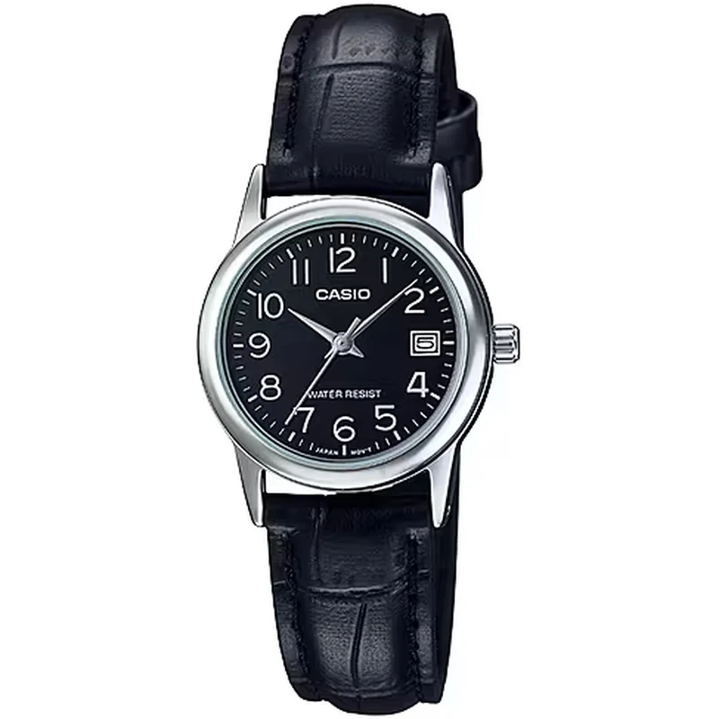 Montre Casio Femme LTP-V002L-1B Quartz Analogique Argent Noir