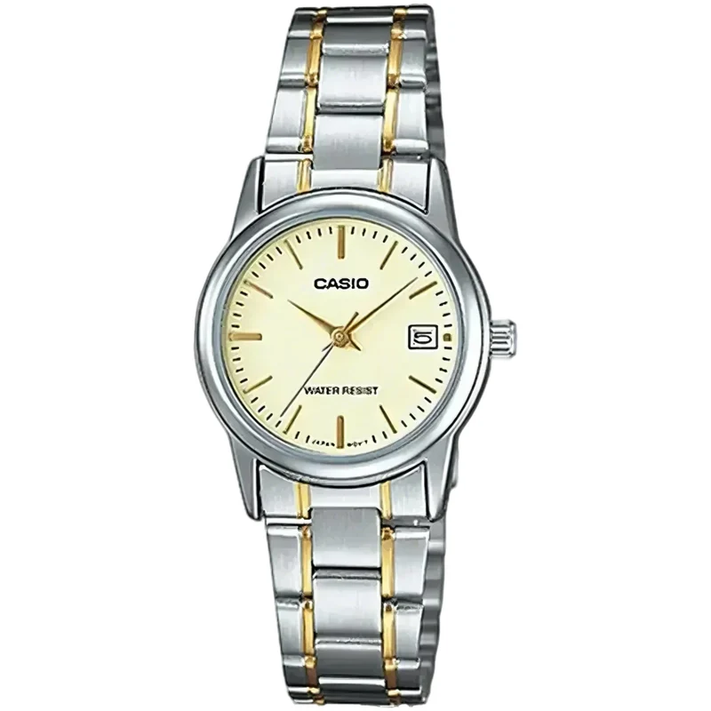 Montre Casio Femme LTP-V002SG-9A Quartz Analogique Argent Beige